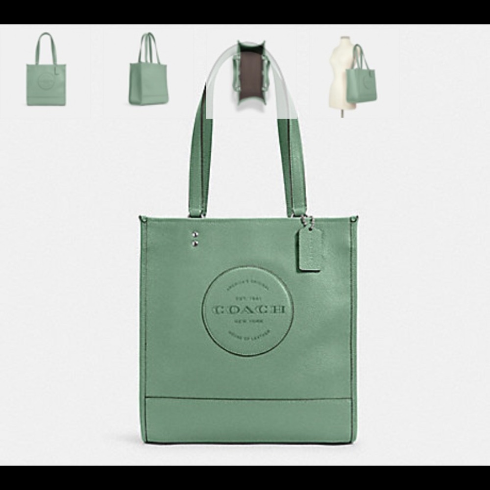 Coach Green Dempsy Tote with Patch